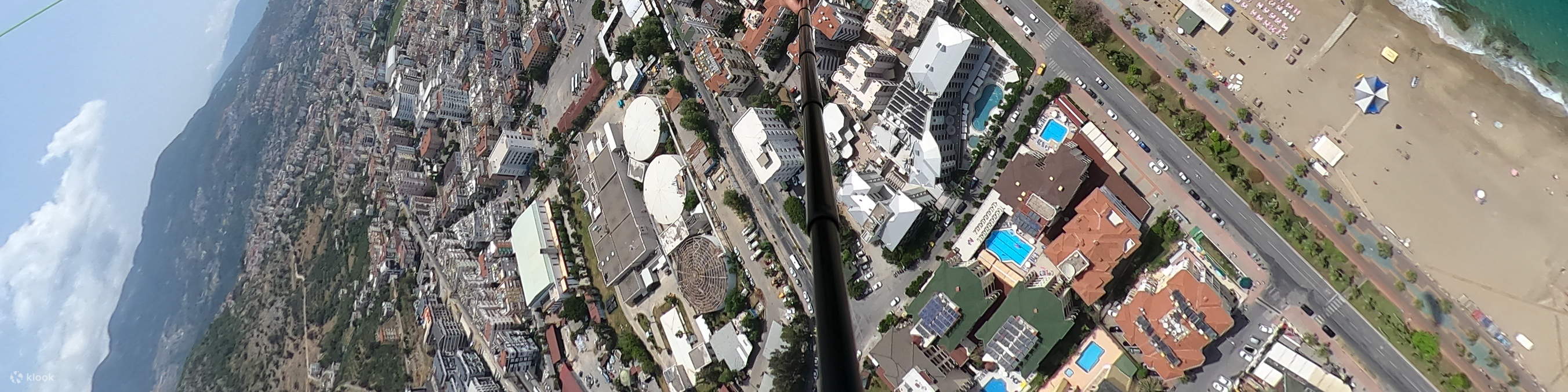 Depuis Antalya : Expérience de parapente à Alanya avec visite de la plage